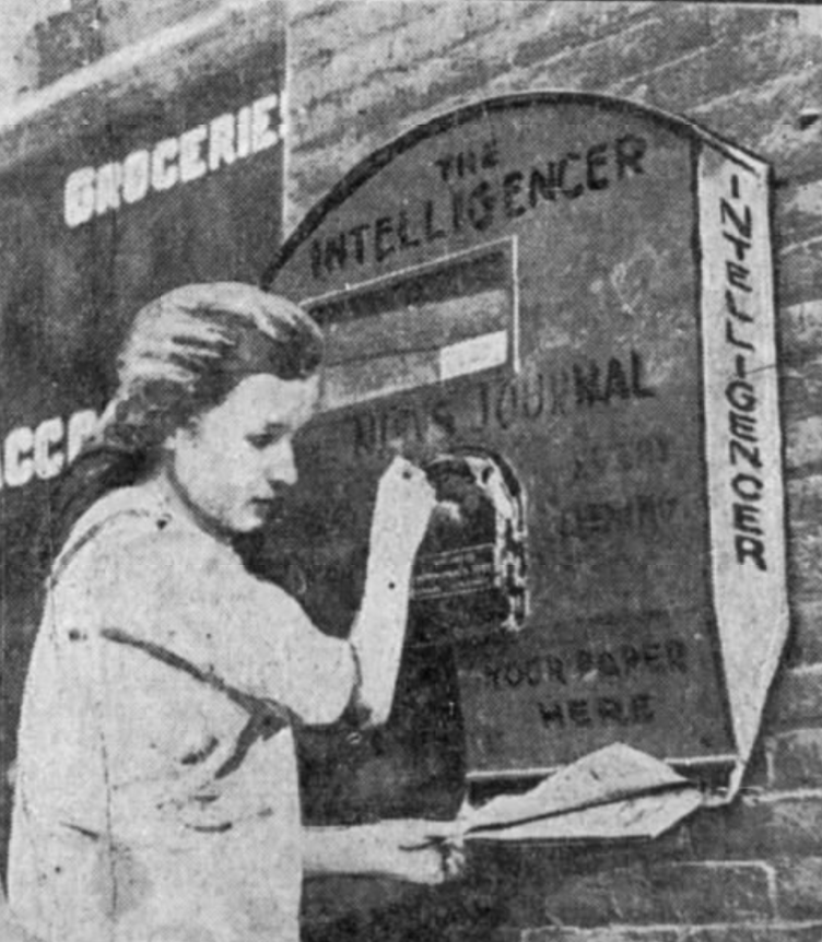 Newspaper boxes 1920